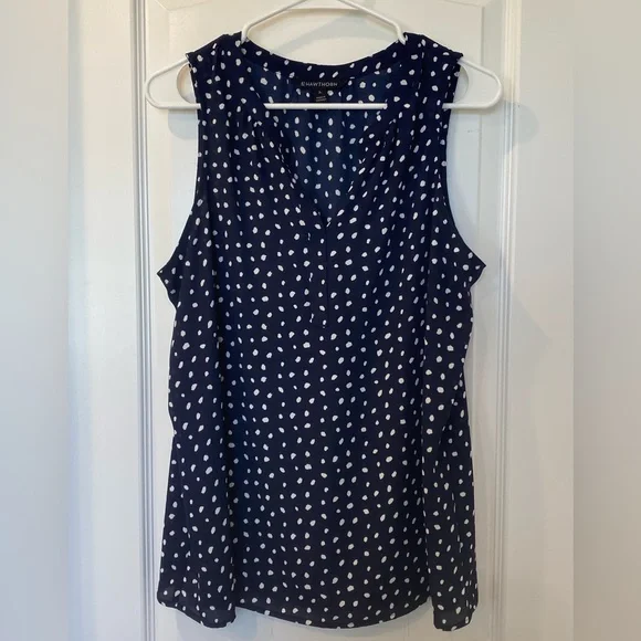 Mclean Split Neck Sleeveless Blouse - Picture 1 of 3